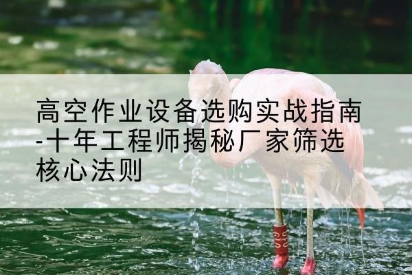 孟村剪叉式升降机厂家-高空作业设备选购实战指南-十年工程师揭秘厂家筛选核心法则