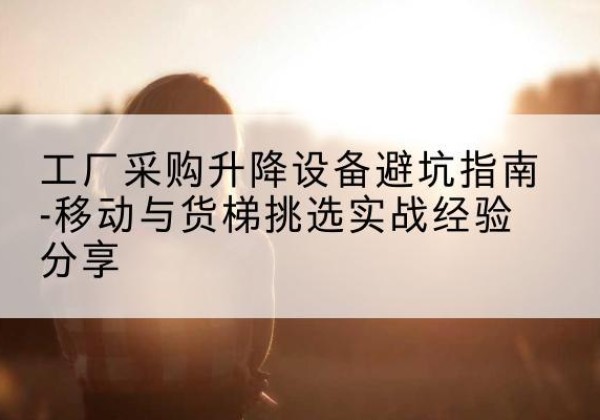 孟村移动式升降机怎么选-工厂采购升降设备避坑指南-移动与货梯挑选实战经验分享